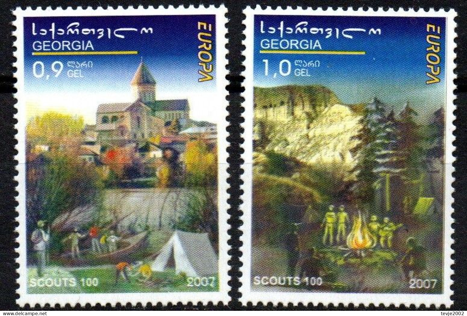 Georgien 2007/08 - Mi.Nr. 551 - 552 - Postfrisch MNH - Europa CEPT - 2007