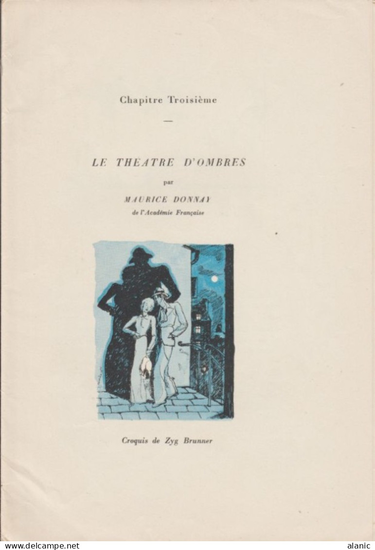 L Esprit Montmartrois-Edition 1936-ChapitreTroisième-  Le Théatre D'Ombres Par Maurice Donnay, - Paris