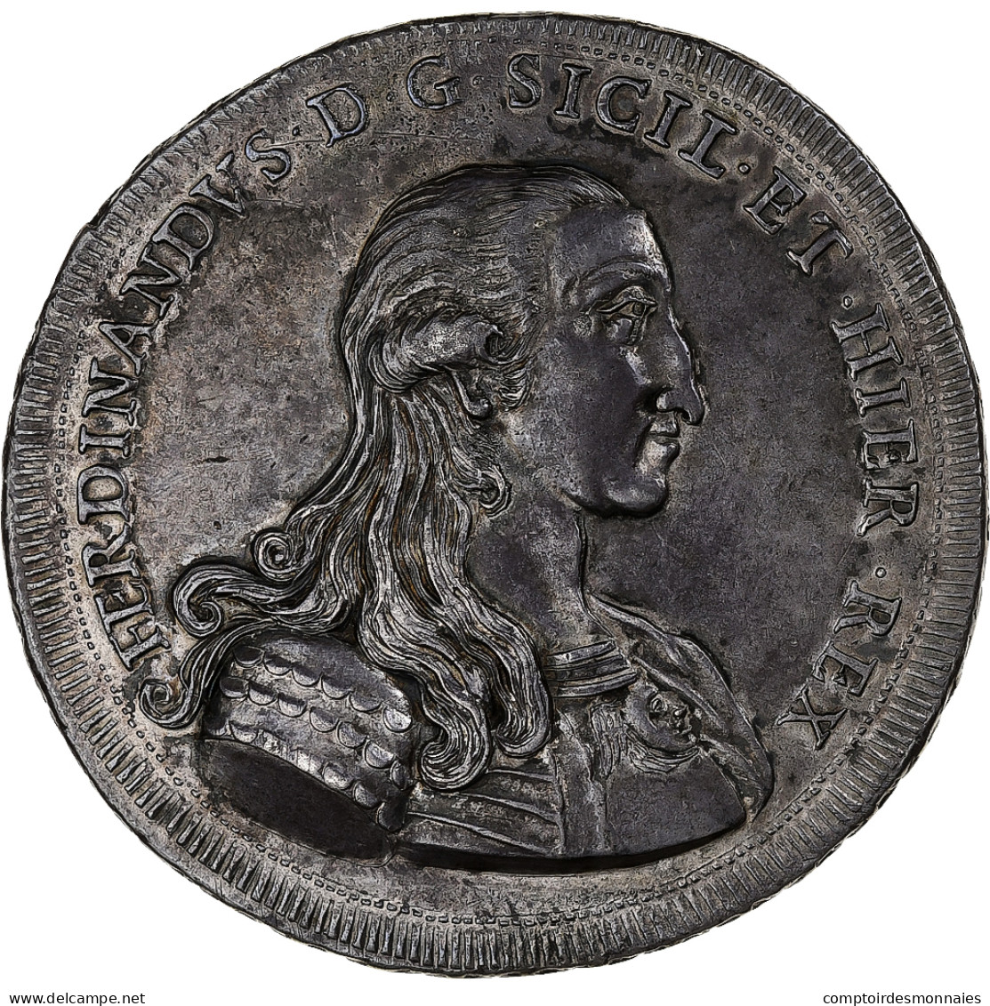 Royaume De Sicile, Ferdinand III, 1 Once De 30 Tari, 1791, Palermo - Sicilië