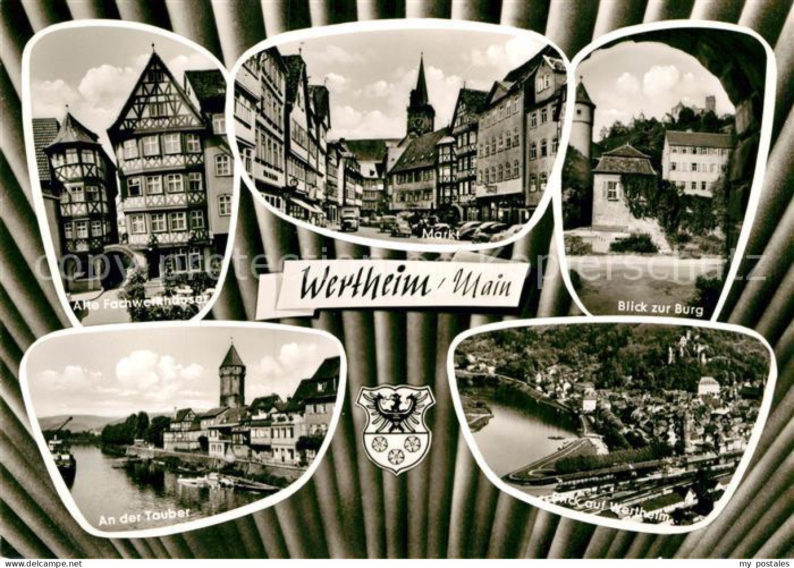 72955974 Wertheim Main Markt Alte Fachwerkhaeuser Burg Tauber  Wertheim - Wertheim