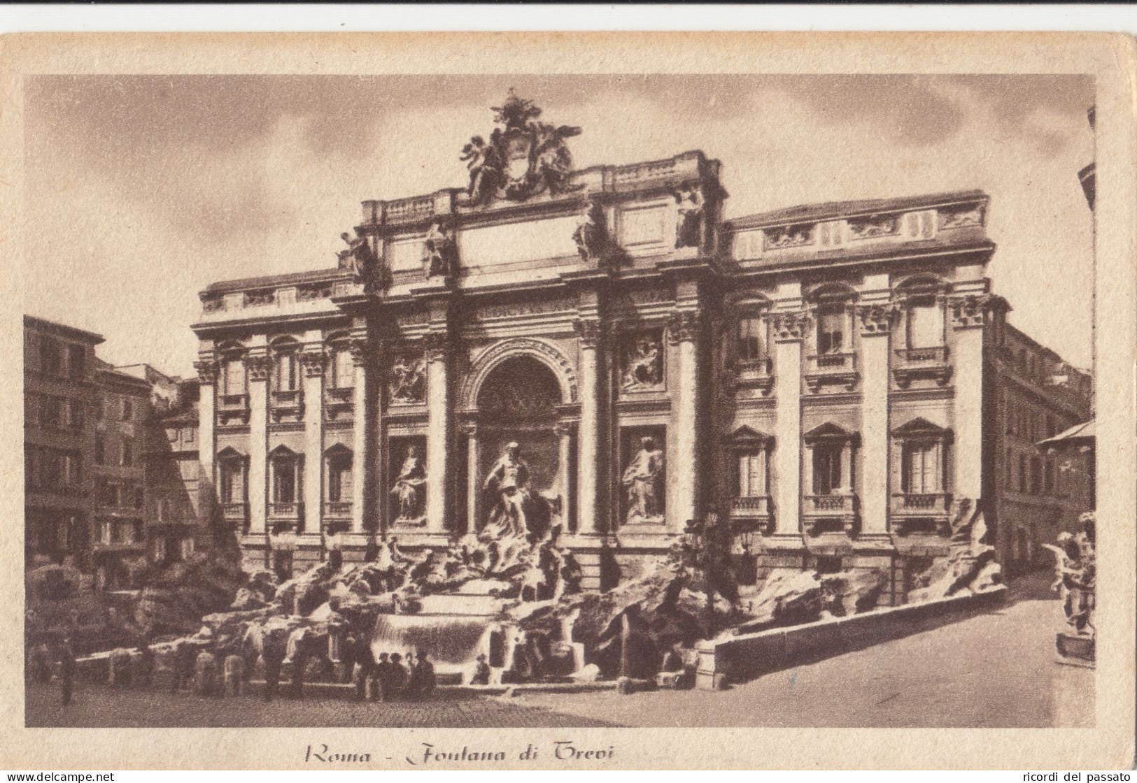 Cartolina Roma - Fontana Di Trevi - Fontana Di Trevi