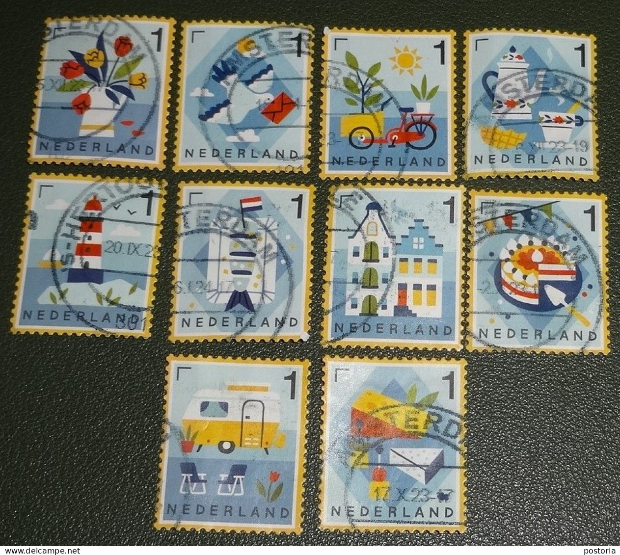 Nederland - NVPH - 4213 Tm 4222 - 2023 - Gebruikt - Used - Echt Hollands - Cultuur - Used Stamps
