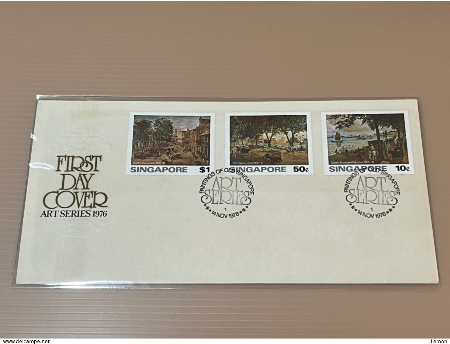 Singapore FDC First Day Cover 1976 - Art Series Paintings Of Old Singapore - Singapur (1959-...)