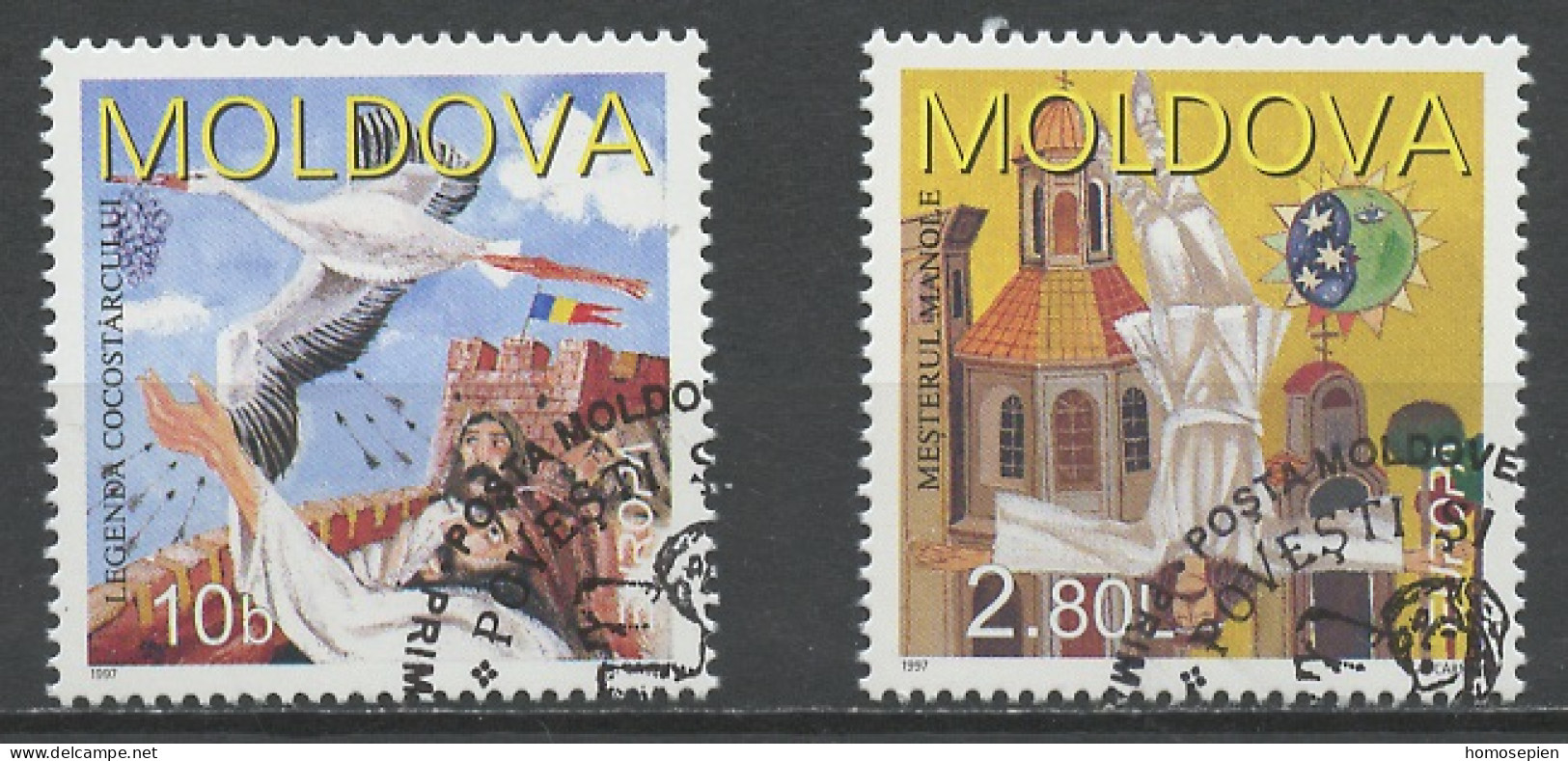 Europa CEPT 1997 Moldavie - Moldawien - Moldova Y&T N°199 à 200 - Michel N°236 à 237 *** - 1997