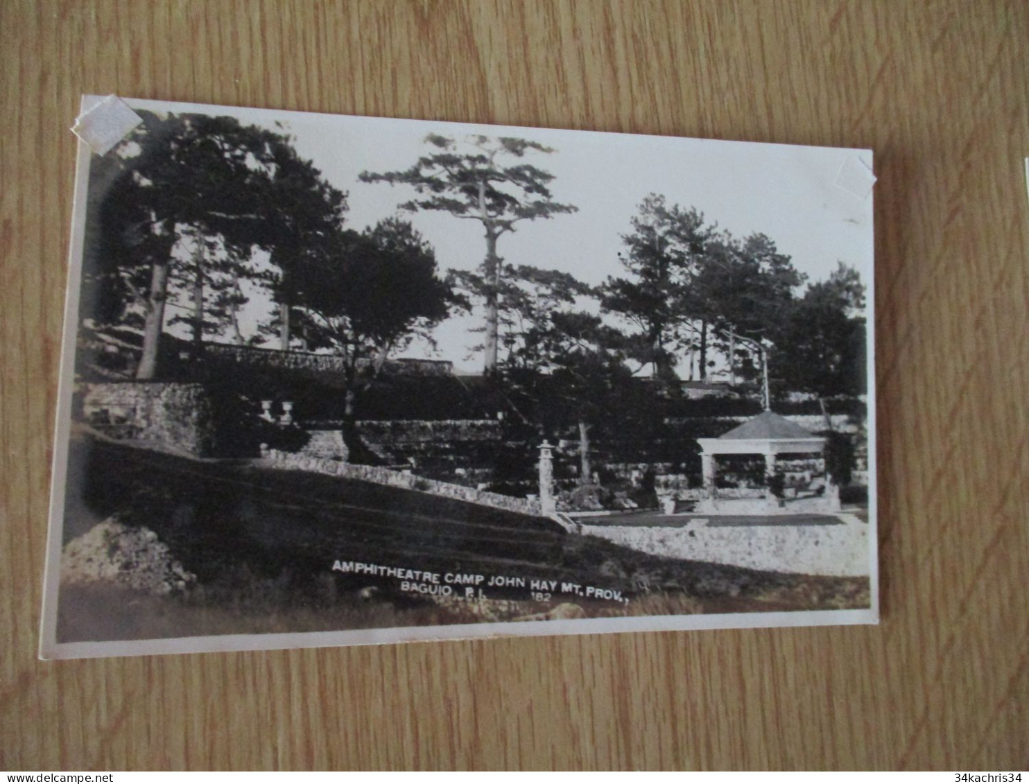 Carte Photo  Philippines Baguio Amphitheatre Camp John Hay - Philippines