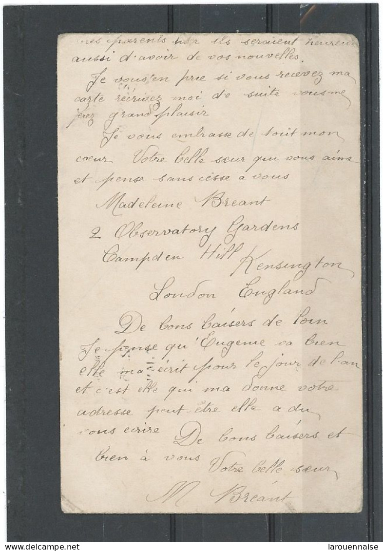 GRANDE BRETAGNE- GUERRE 1914-1918- CP A DESTINATION D' UN PRISONNIER DE GUERRE EN ALLEMAGNE(TORGAU ) - Storia Postale