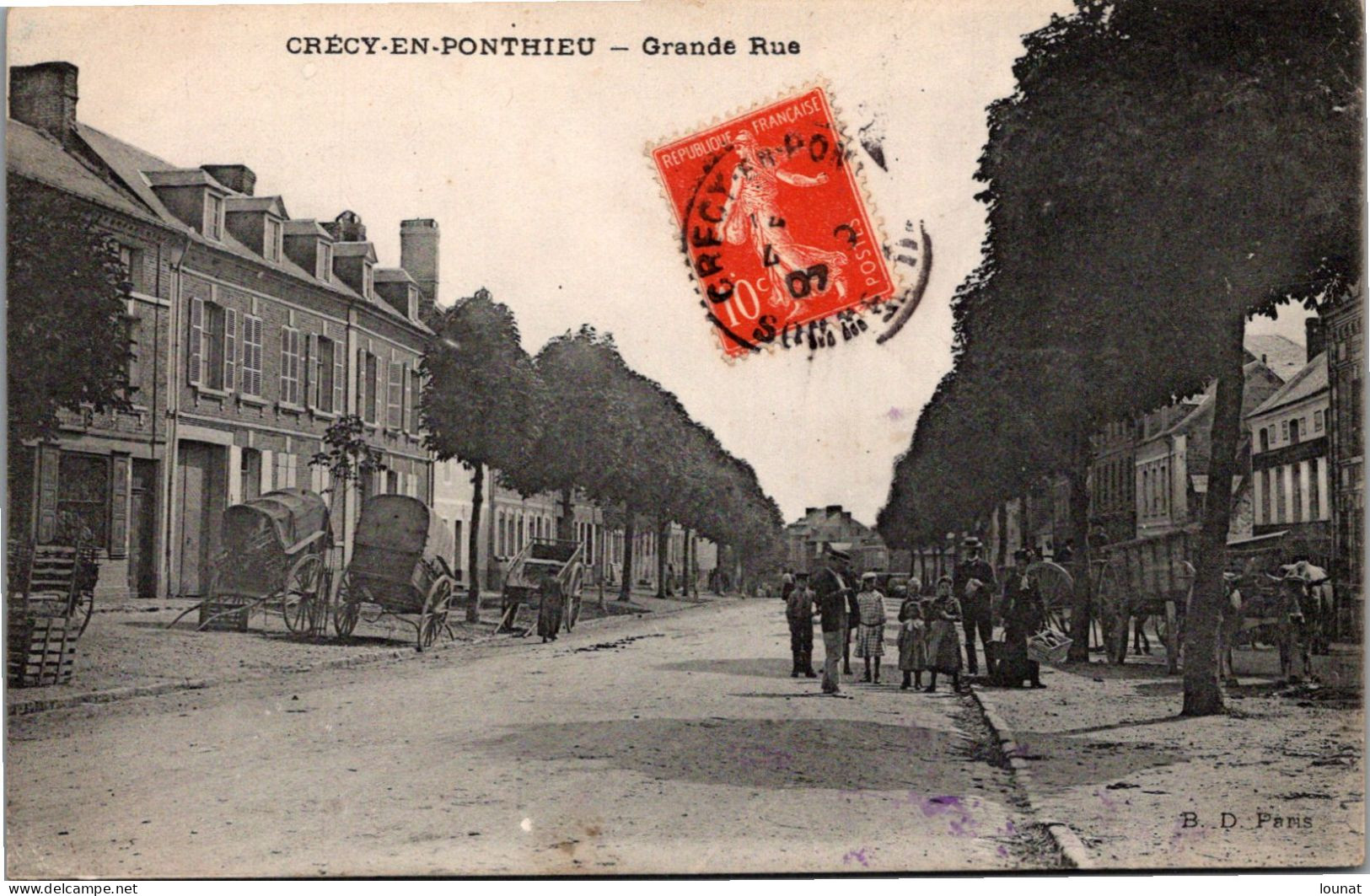 80 Crécy En PONTHIEU - Grande Rue - Crecy En Ponthieu