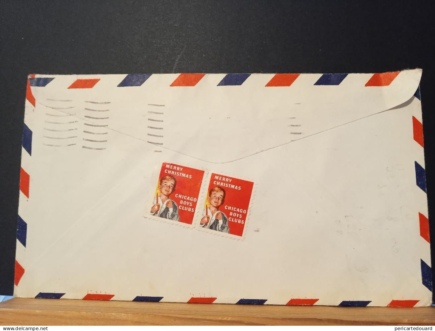 Lettre Des USA Air Mail Du 03 Janvier 1955 Depuis Evanston Dans L'Illinois Pour Argenteuil. Très Propre - Brieven En Documenten