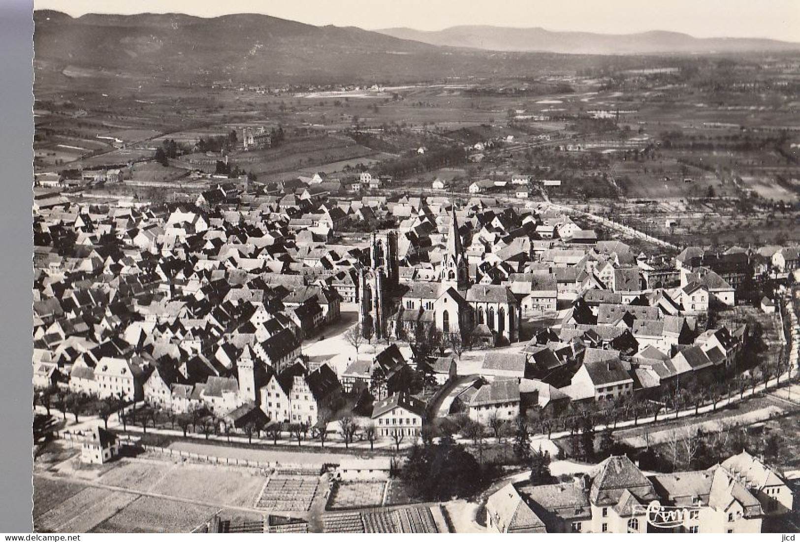 68- Rouffach Vue Generale Aerienne Cpsm Gm - Rouffach