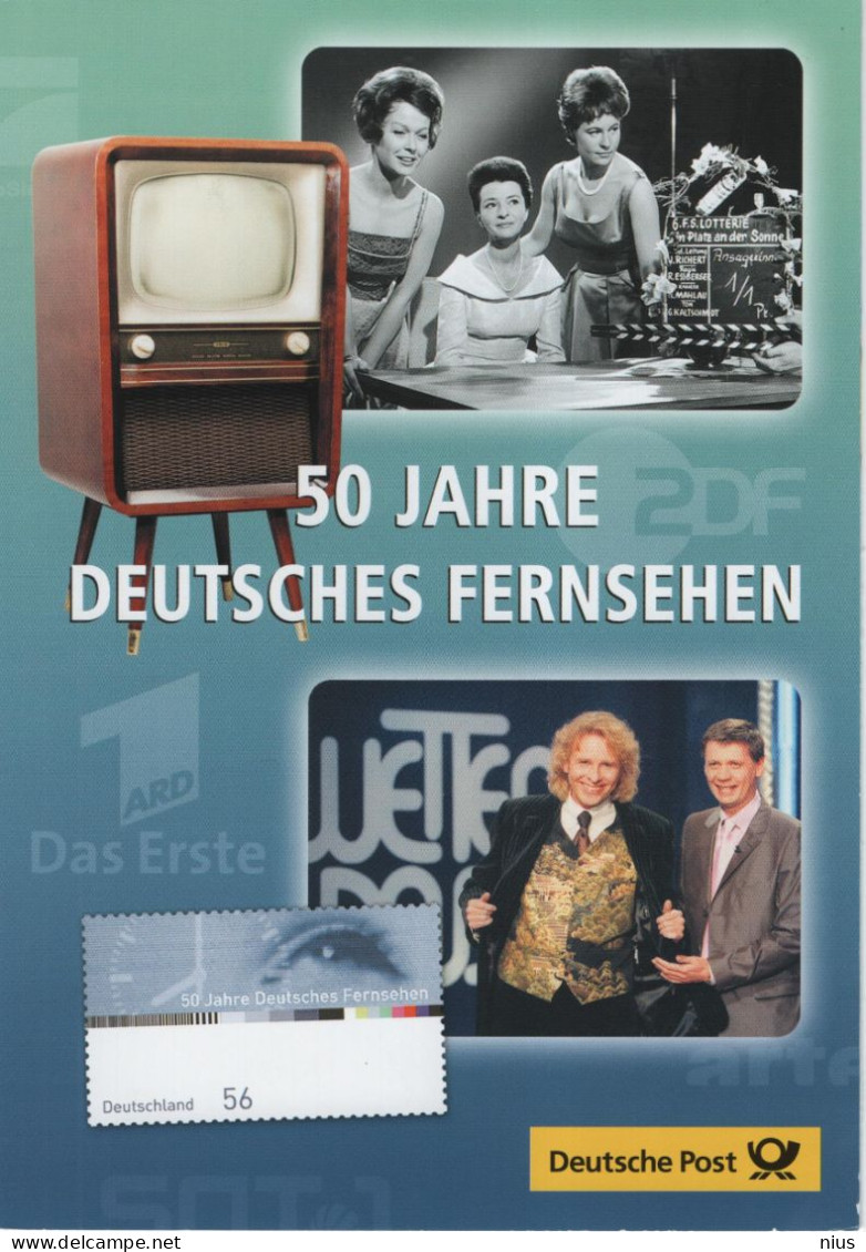 Germany Deutschland 2002 50 Jahre Deutsches Fernsehen, Television TV, Canceled In Berlin - 2001-2010