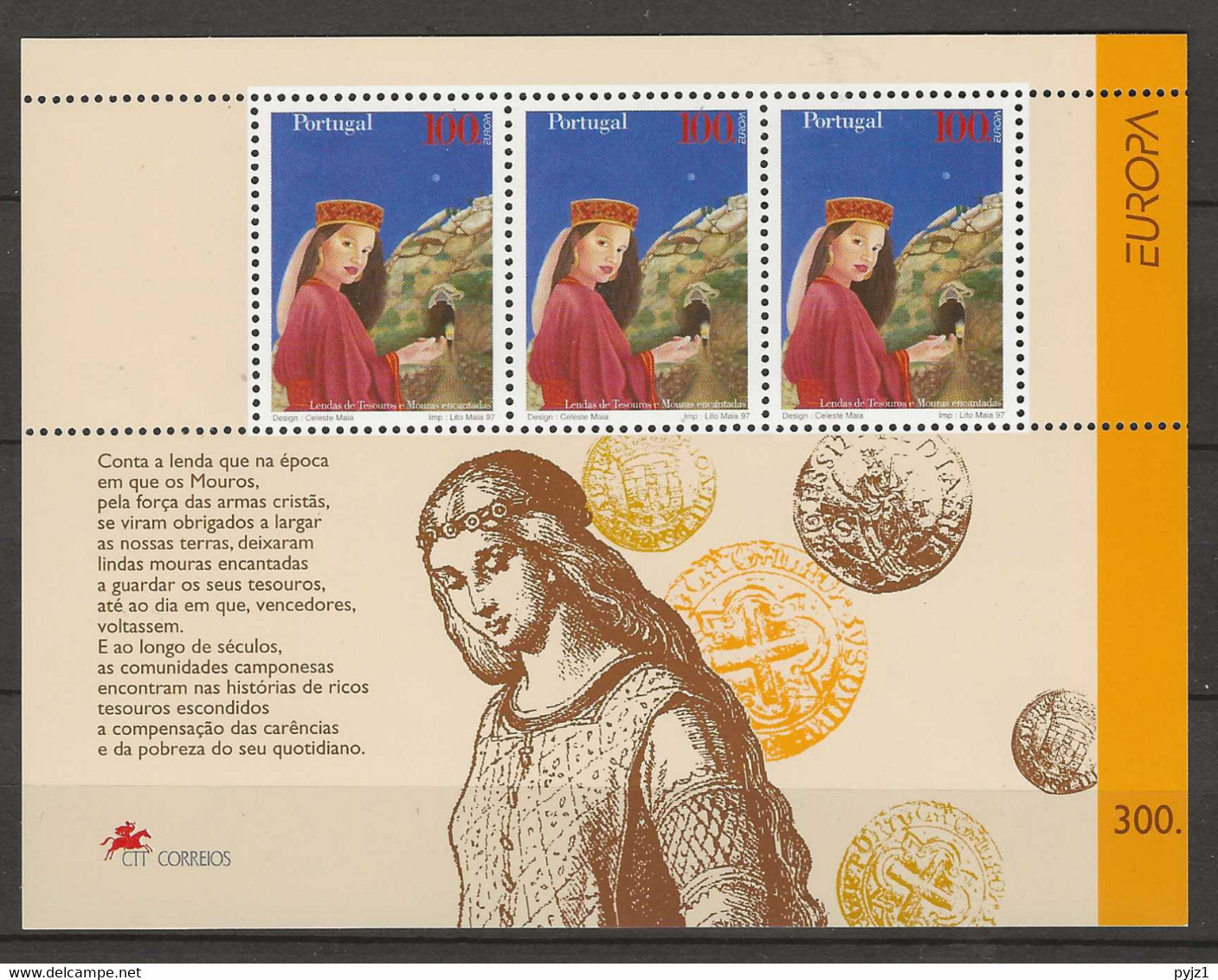 1997 MNH Portugal Block Postfris** - 1997