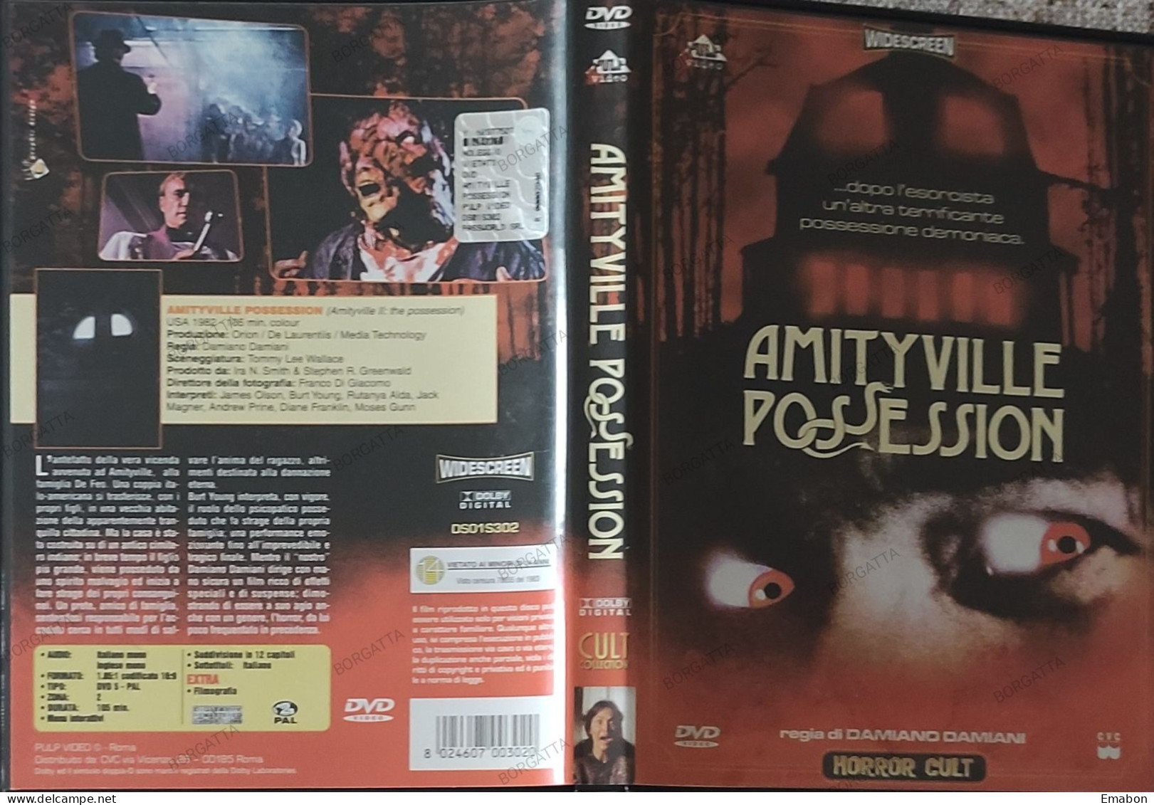 BORGATTA - HORROR - Dvd " AMITYVILLE POSSESSION "-  - PULP VIDEO  -  USATO In Buono Stato - Horror