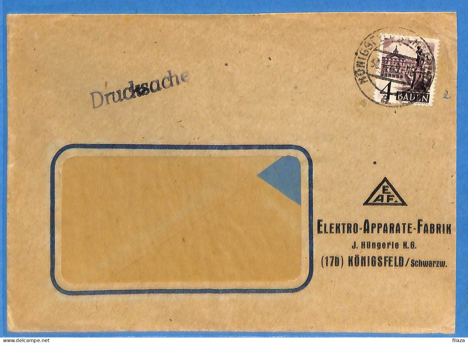 Allemagne Zone Française 1949 - Lettre De Konigsfeld - G29455 - Other & Unclassified