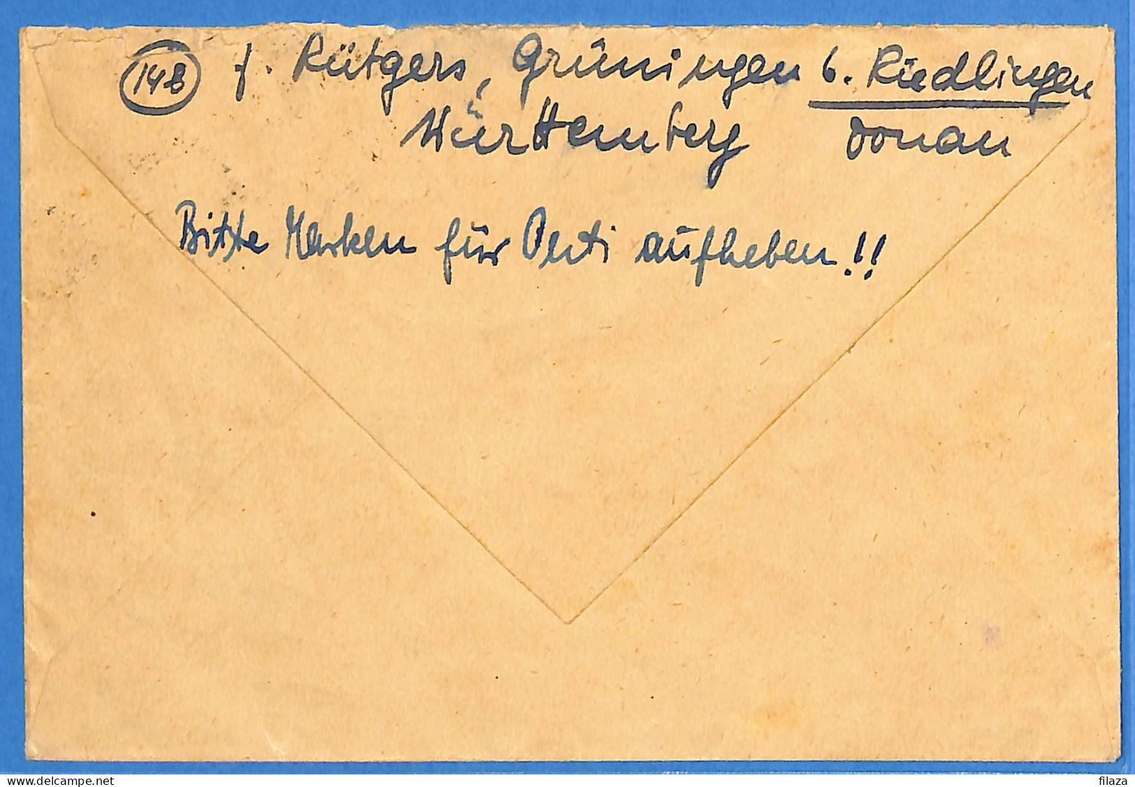 Allemagne Zone Française 1946 - Lettre De Reutlingen - G29433 - Sonstige & Ohne Zuordnung