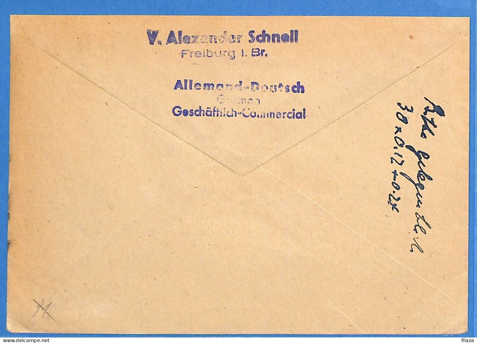 Allemagne Zone Française 1947 - Lettre Einschreiben De Freiburg - G29377 - Sonstige & Ohne Zuordnung