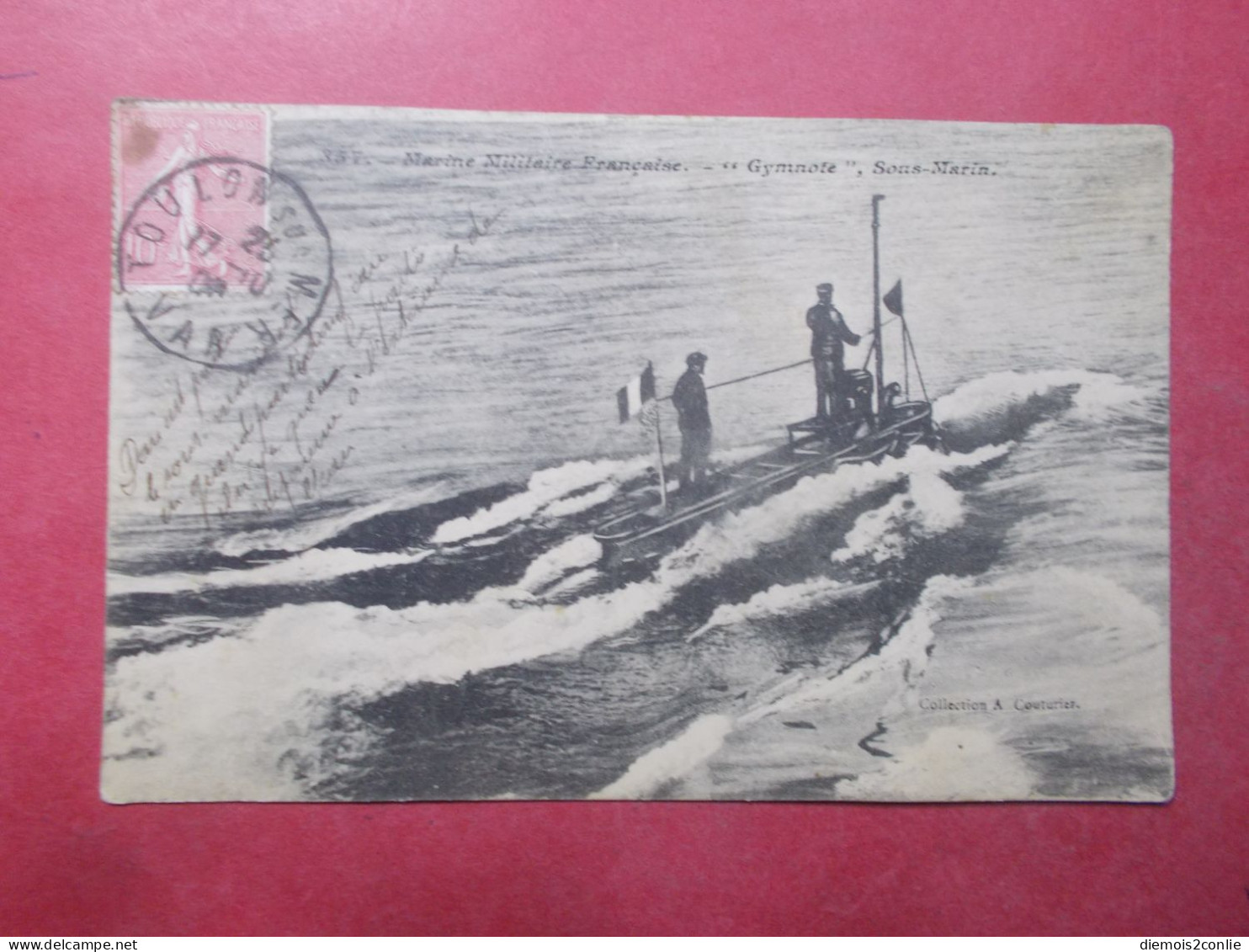 Carte Postale - Marine Nationale Bateau GYMNOTE Sous-Marin (B99) - Sous-marins