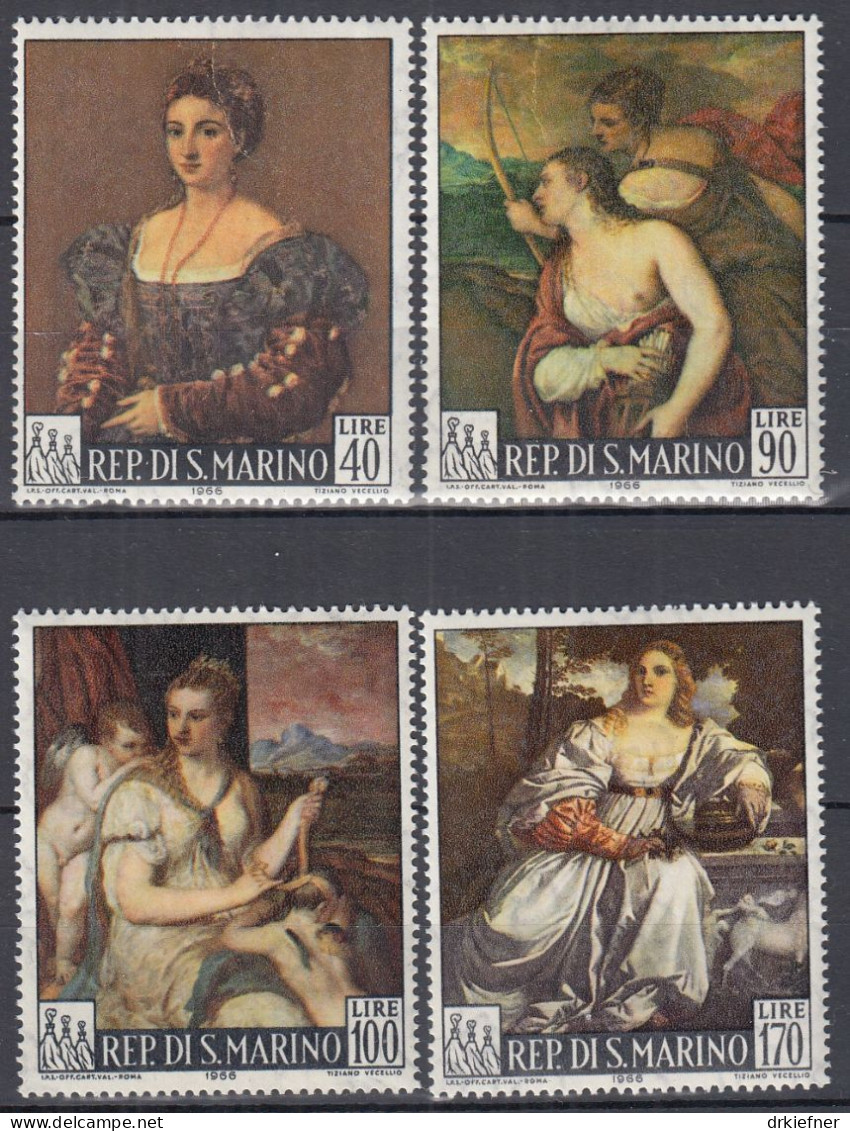 SAN MARINO  865-868, Postfrisch **, Gemälde Von Tizian, Eigentlich Tiziano Vecellio (1488–1576), 1966 - Neufs