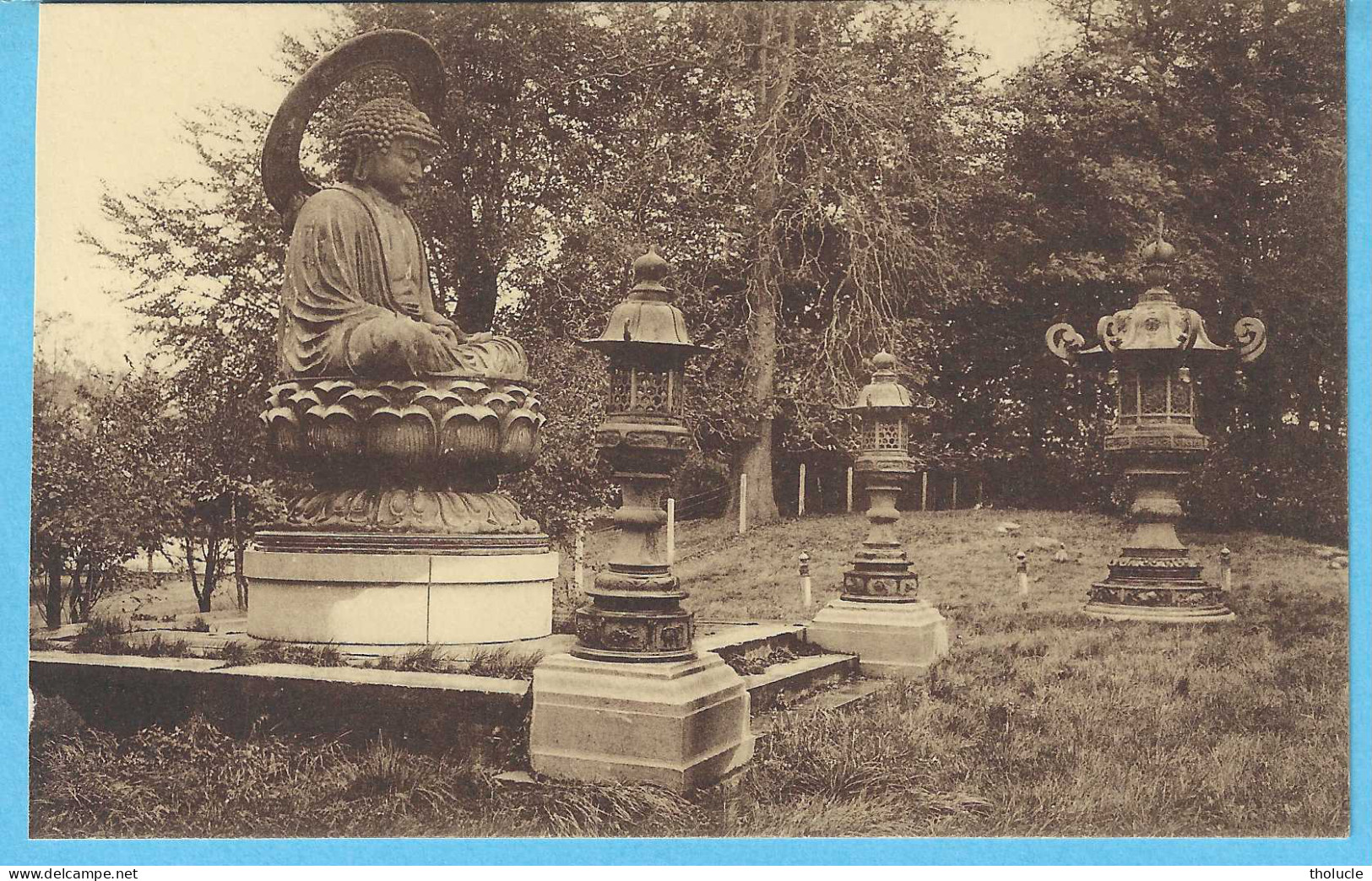 Royaume De Belgique-Morlanwelz-Château-Parc-de Mariemont-+/-1930- Lanternes Et Le Grand Bouddha Japonnais (Japon) - Morlanwelz