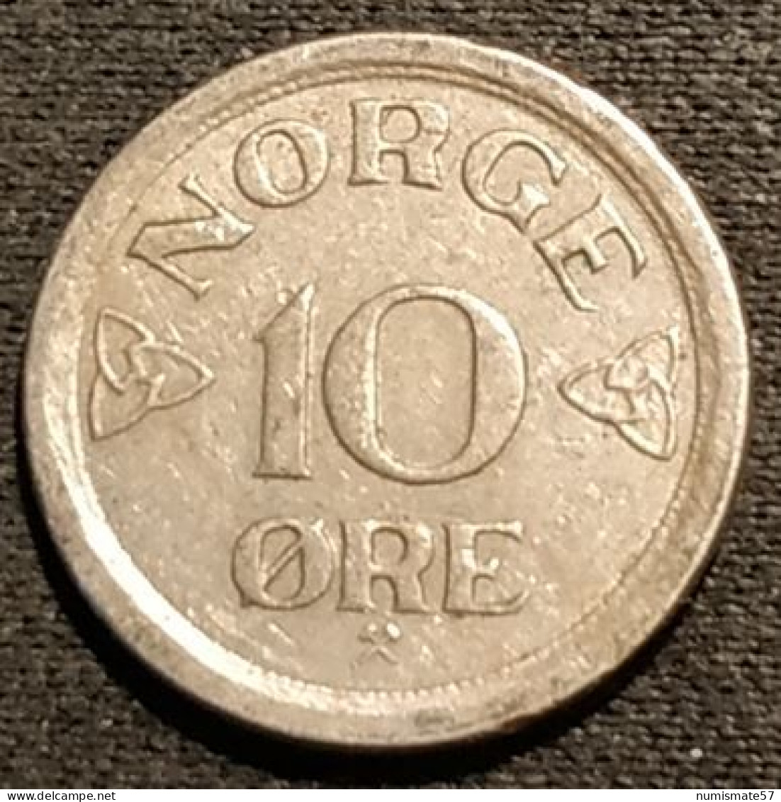 NORVEGE - NORWAY - 10 ORE 1957 - Haakon VII - KM 396 - ( øre ) - Norvège