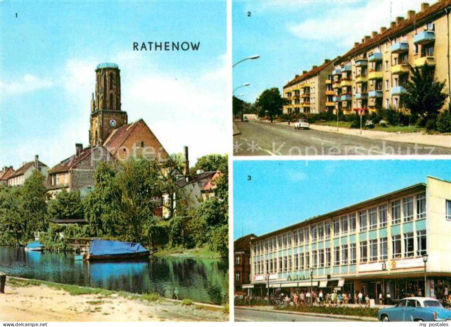72814096 Rathenow Havel Am Schleusenweg Leninallee Kaufhaus Magnet Rathenow - Rathenow