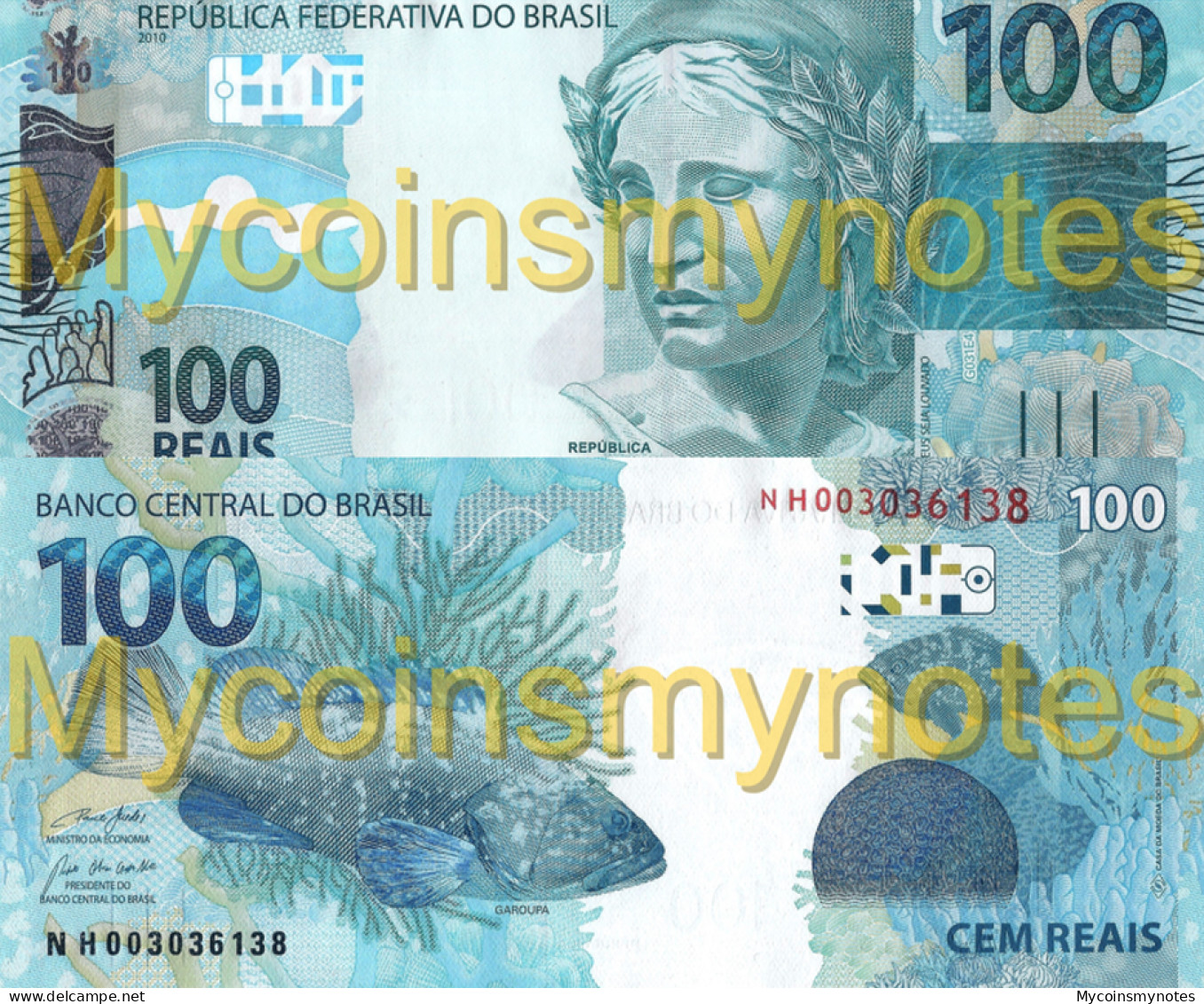 BRAZIL, 100 REAIS, 2023, Prefix NH, P-New (Not Yet In Catalog), New Signature, UNC - Brasilien