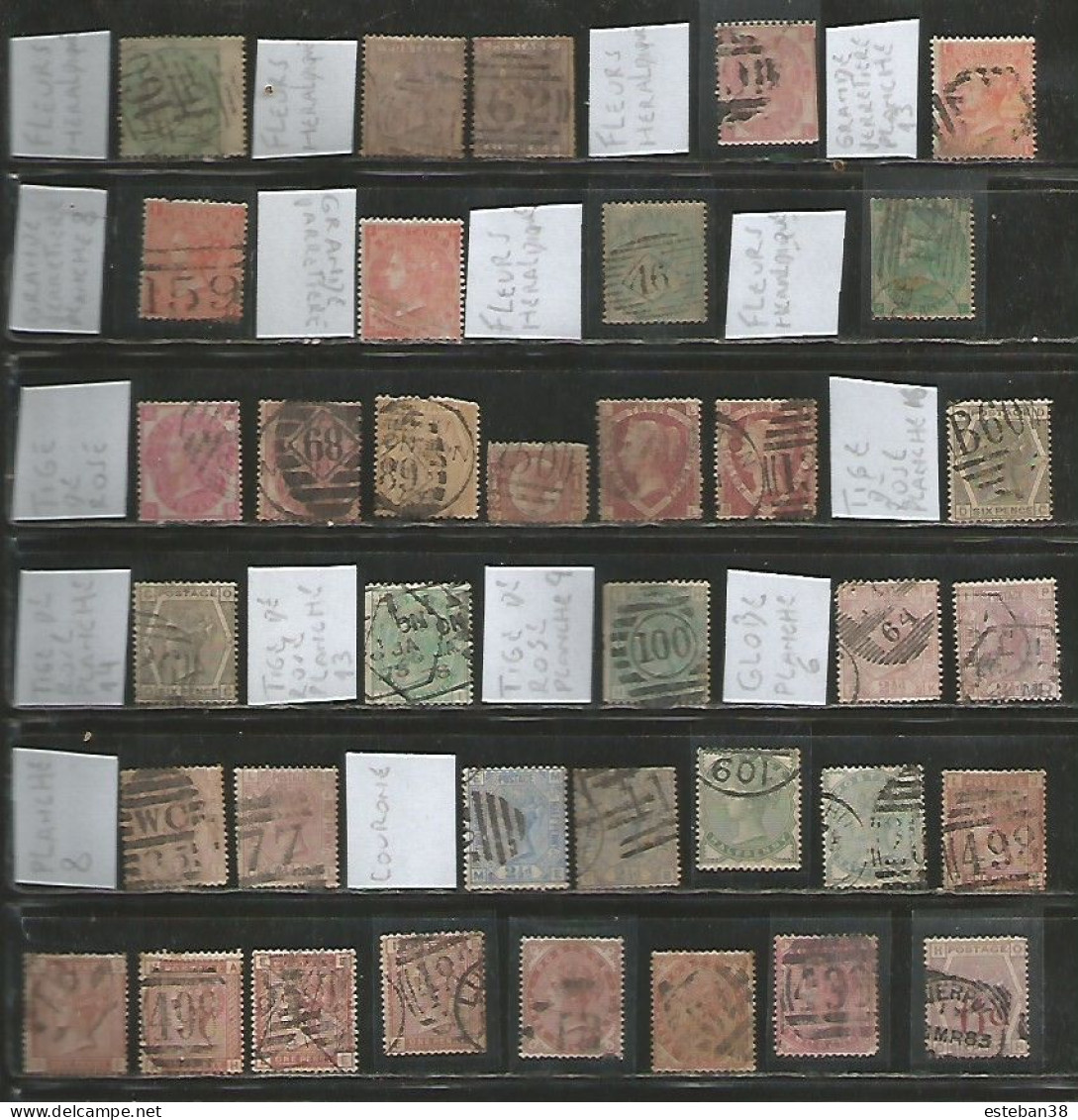 Regne Victoria Timbres Diverses - Collections