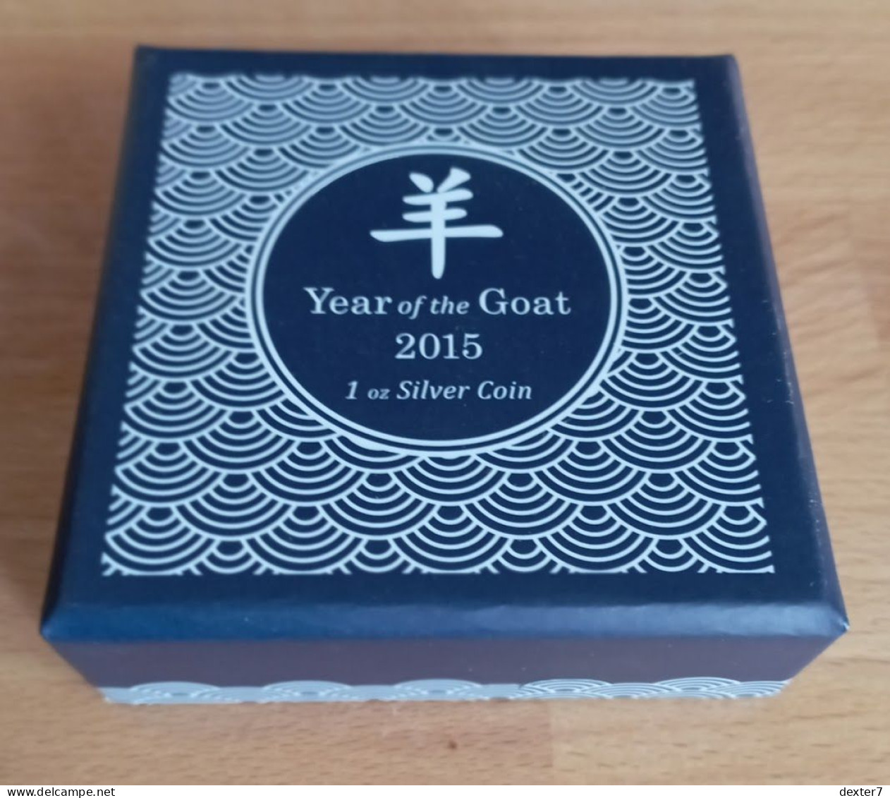 Niue 2015 Silver 99,9 % PROOF Year Of The Goat In PLEXIGLASS PERSPEX DISPLAY - Niue