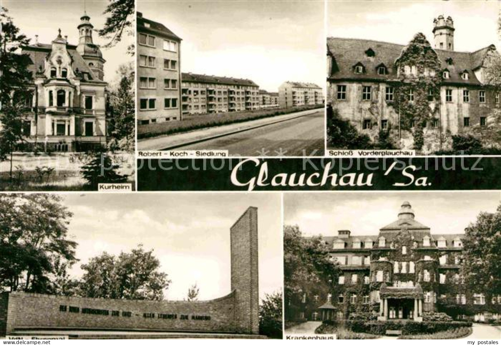 72770155 Glauchau Kurheim Krankenhaus Schloss Robert Koch Siedlung Glauchau - Glauchau