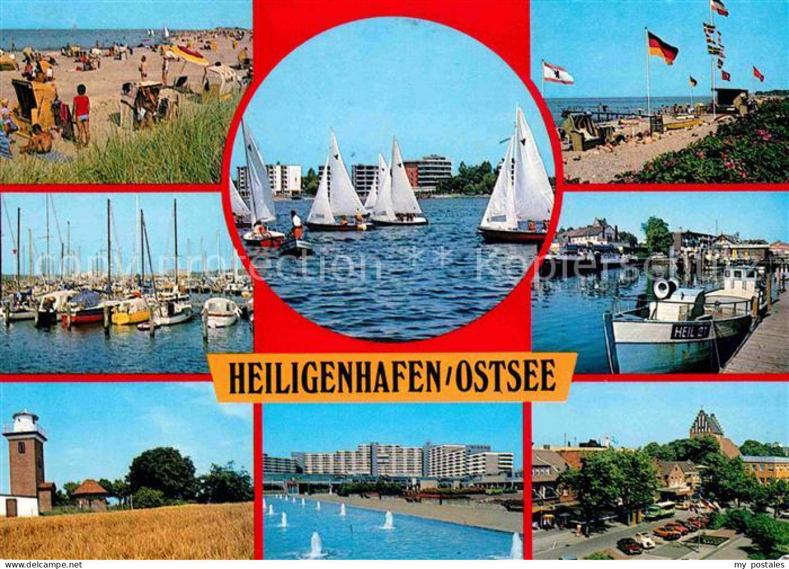 72770129 Heiligenhafen Ostseebad Strand Leuchtturm Hafen Regatta Yachthafen Heil - Heiligenhafen