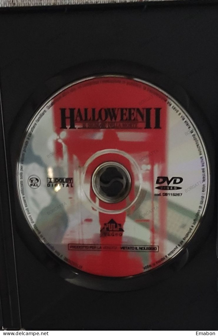 BORGATTA - HORROR - Dvd " HALLOWEEN II IL SIGNORE DELLA MORTE "- JAMIE LEE CURTIS - PAL 2 - PULP -  USATO In Buono Stato - Horreur