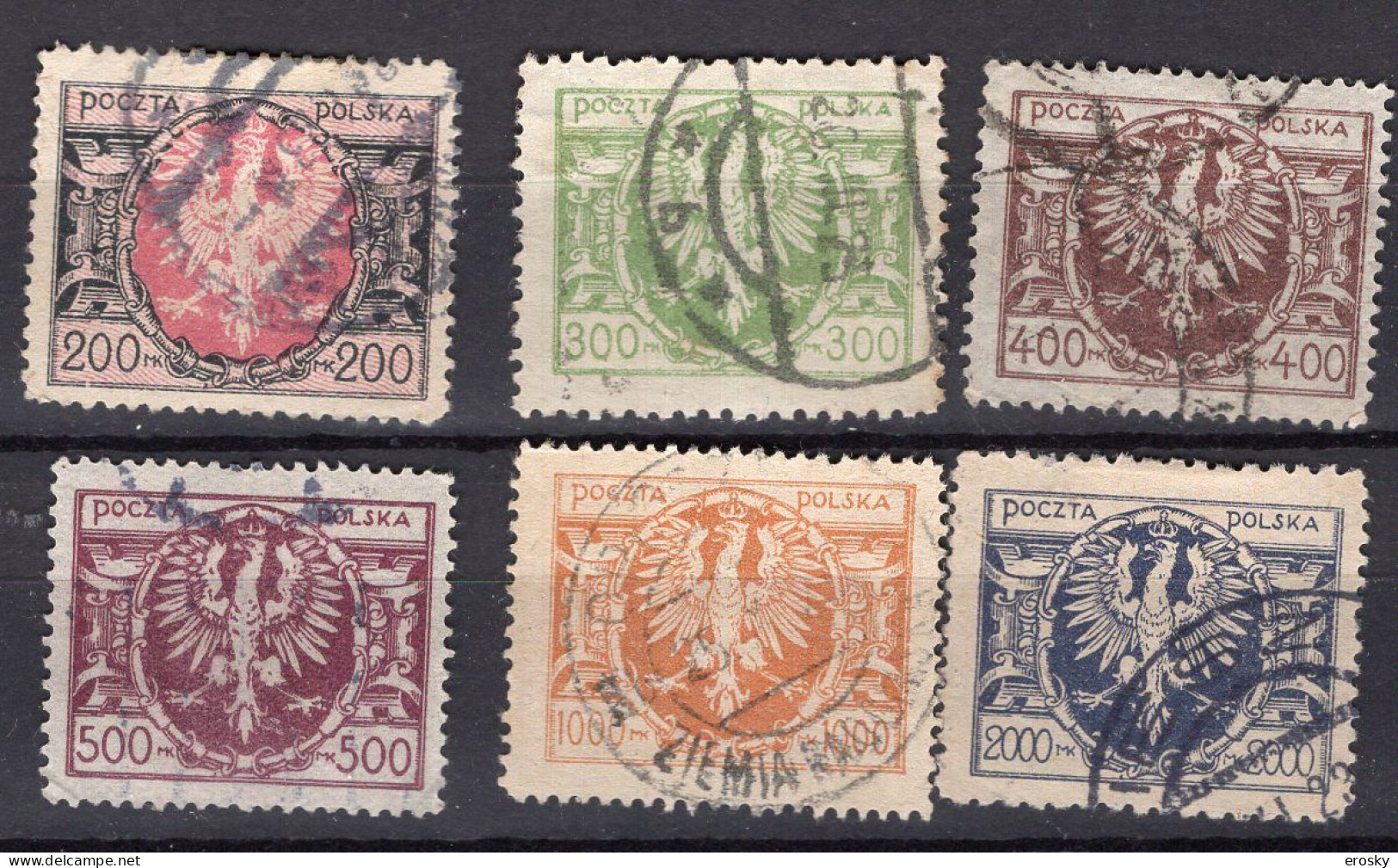 R0591 - POLOGNE POLAND Yv N°262/67 - Used Stamps