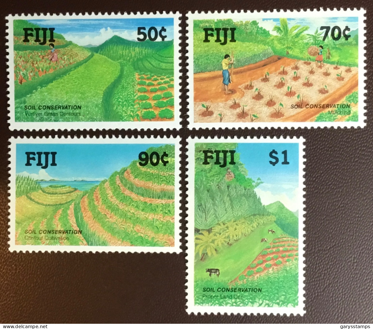 Fiji 1990 Soil Conservation Plants MNH - Fiji (1970-...)