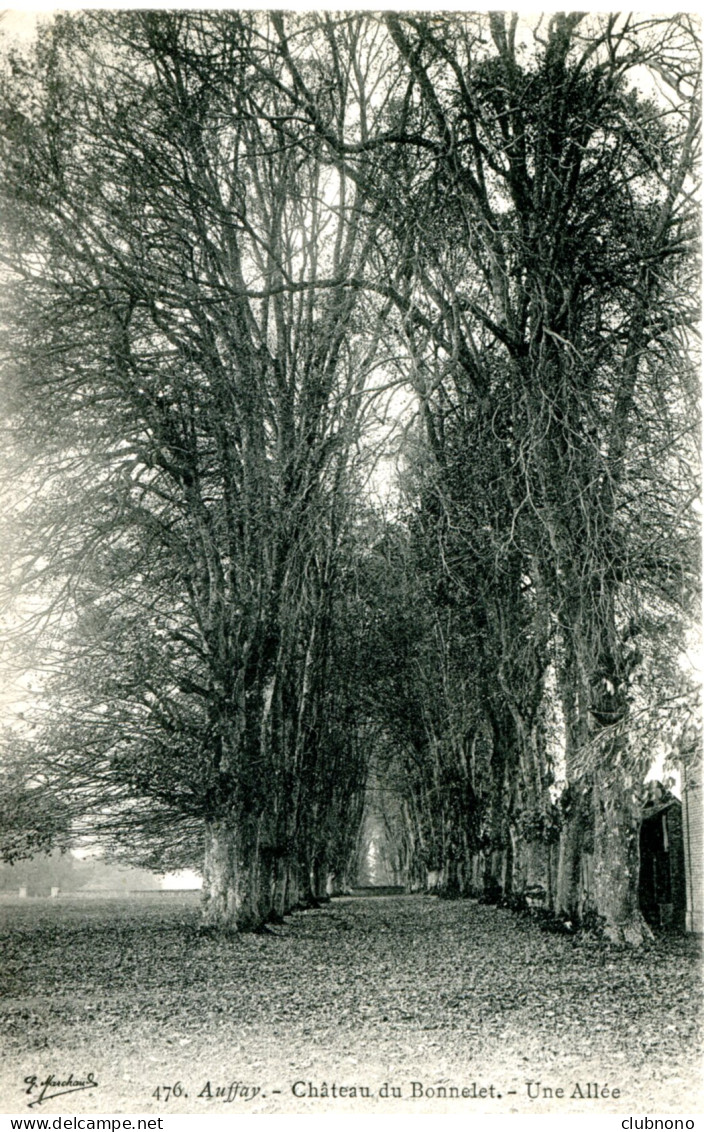 CPA - AUFFAY - CHATEAU DU BONNELET - UNE ALLEE  (ETAT PARFAIT) - Auffay