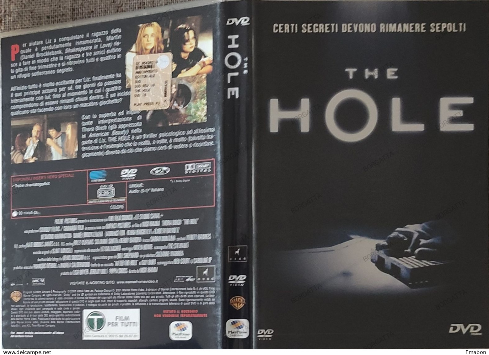 BORGATTA - HORROR - Dvd " THE HOLE "- BROCKEBLANK, TORA BIRCH - PAL 2 - WARNER 2001-  USATO In Buono Stato - Horreur
