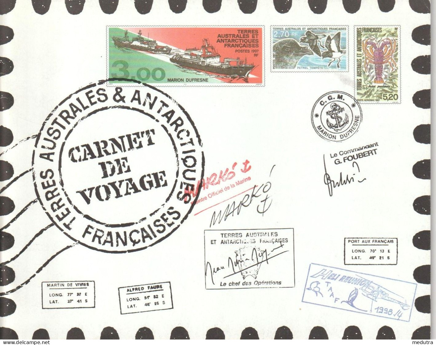 TAAF Carnet De Voyage Neuf** : 6 Carnets Complets (248, 308, 372, 418, 535, 661) Six Photos RARE - Boekjes