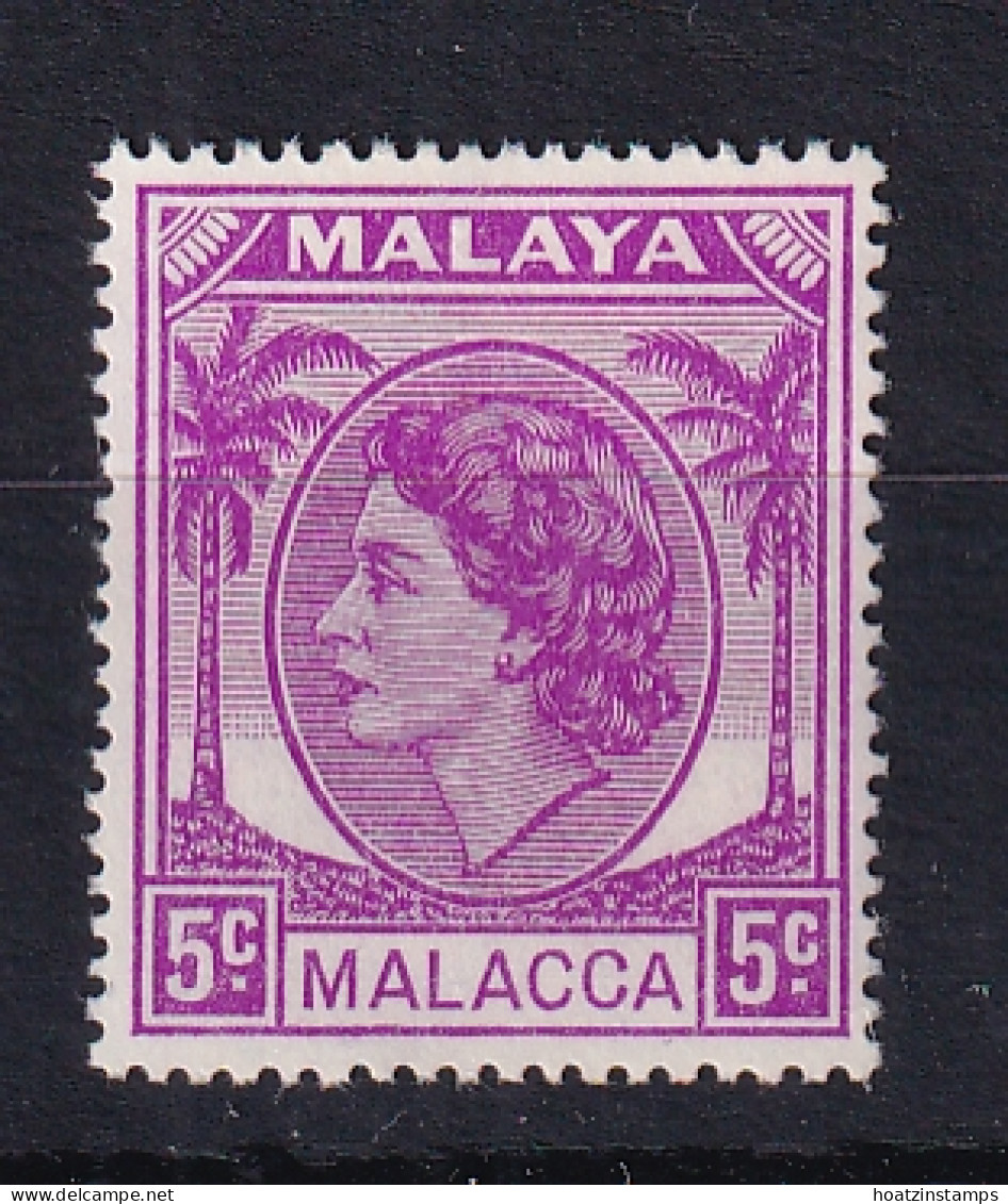 Malaya - Malacca: 1954/57   QE II    SG26    5c     MH - Malacca