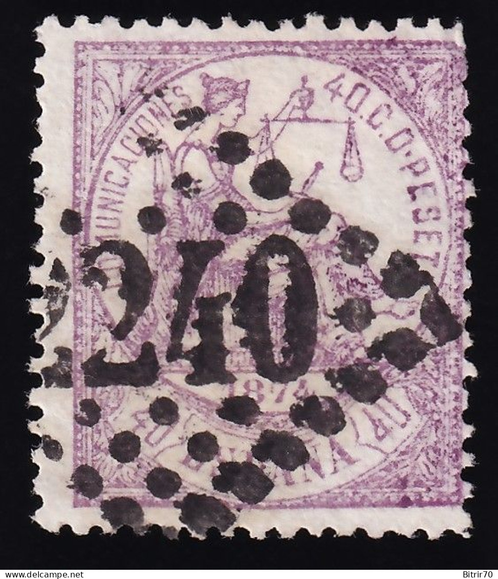 España, 1874 Edifil. 148. [Mat. Frances.] - Used Stamps