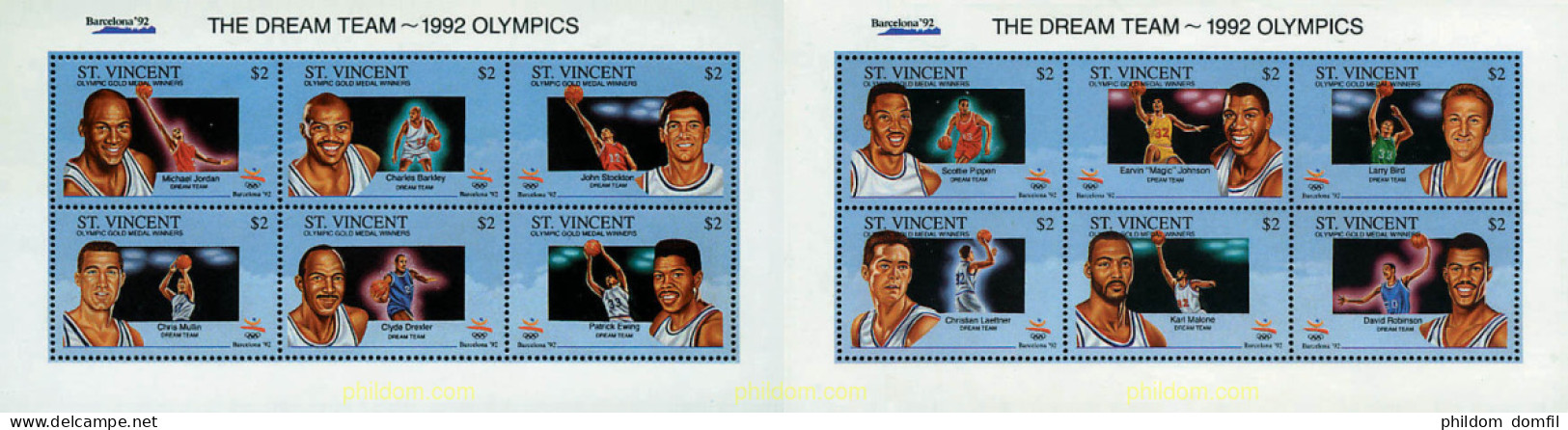 238938 MNH SAN VICENTE 1992 25 JUEGOS OLIMPICOS VERANO BARCELONA 1992 - St.Vincent (1979-...)