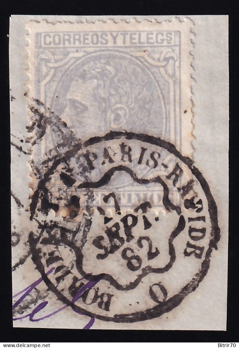España, 1879 Edifil. 204,  [Mat. Frances.] - Used Stamps