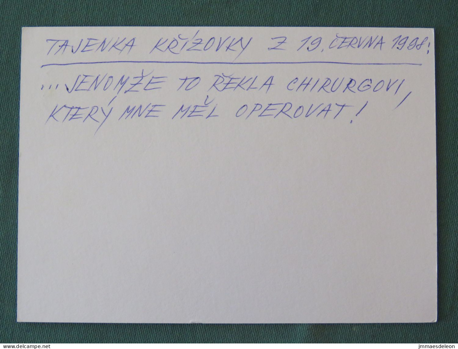 Czech Republic 1998 Stationery Postcard 4 Kcs "Prague 1998" Sent Locally From Brno, EMS Slogan - Brieven En Documenten