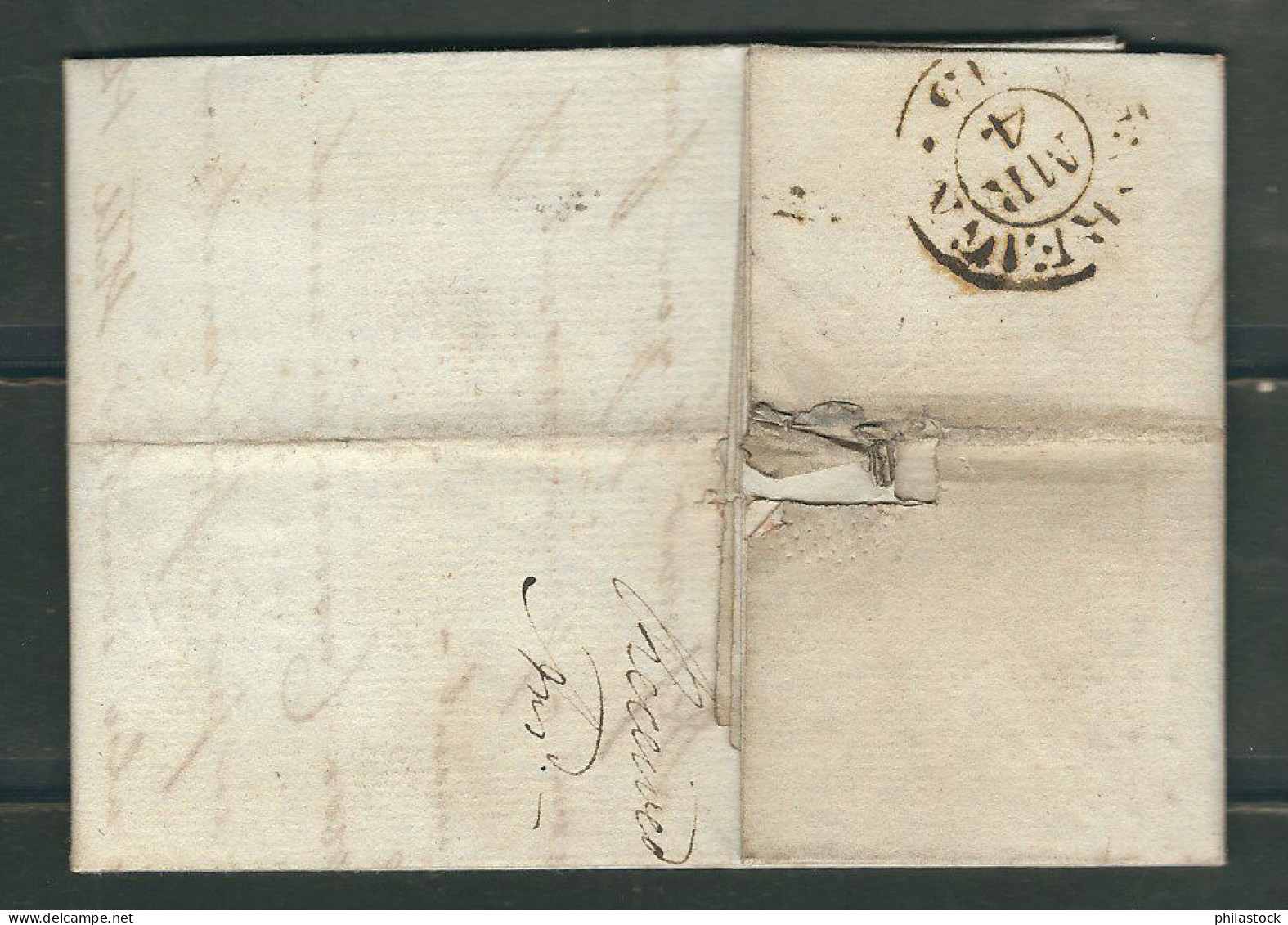 ESPAGNE 1815 Marque Postale  Taxée De Bilbao Pour Londres Cachet D'entrée Espagne Par Bayonne - ...-1850 Vorphilatelie