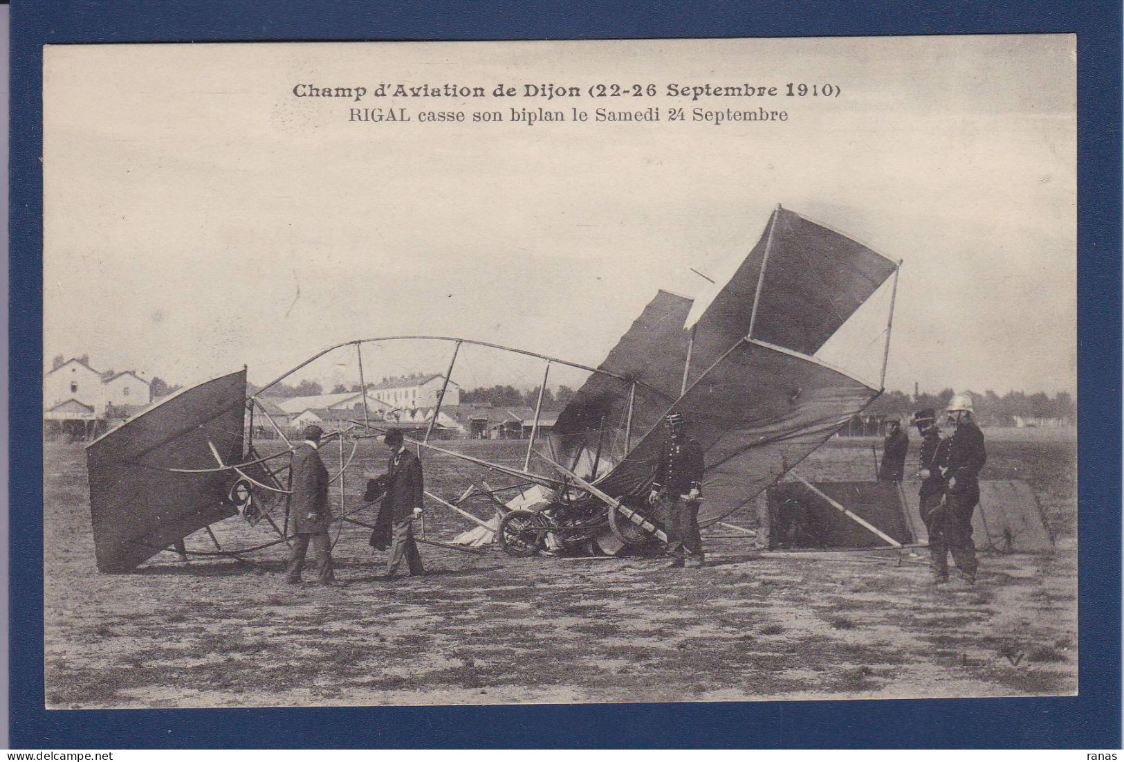 CPA Aviation Accident Non Circulée Camp D'aviation De Dijon Rigal - Unfälle