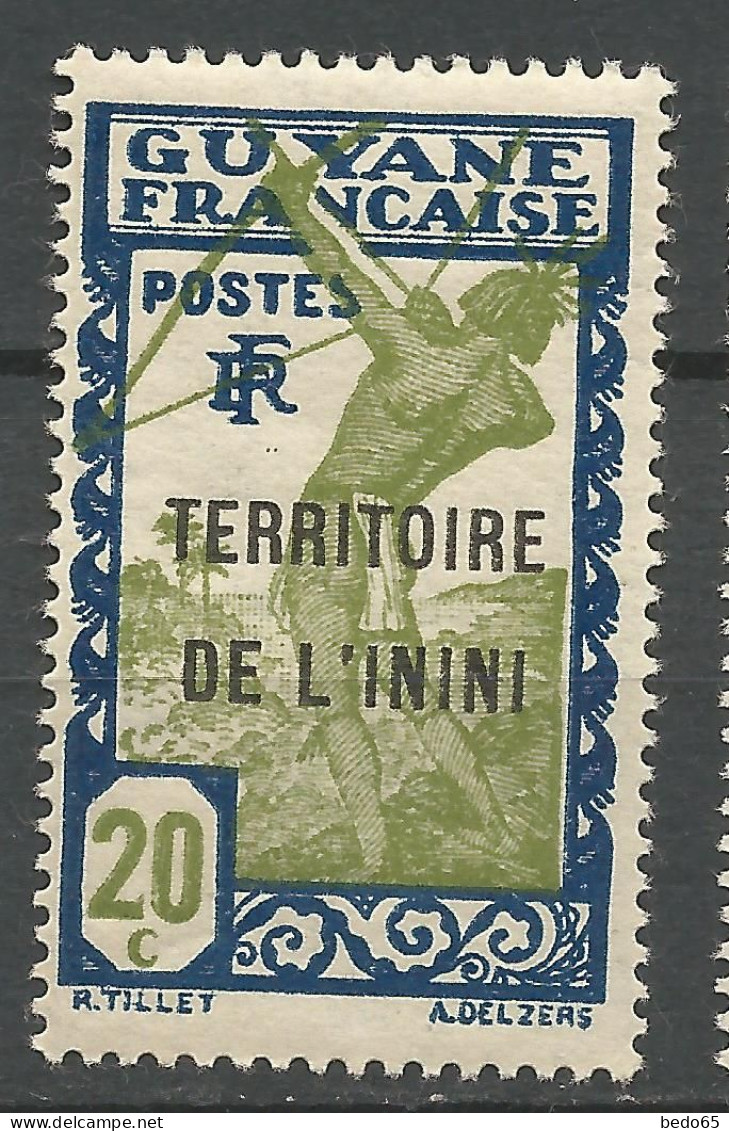 ININI  N° 7 Gom Coloniale  NEUF**  SANS CHARNIERE NI TRACE / Hingeless  / MNH - Neufs