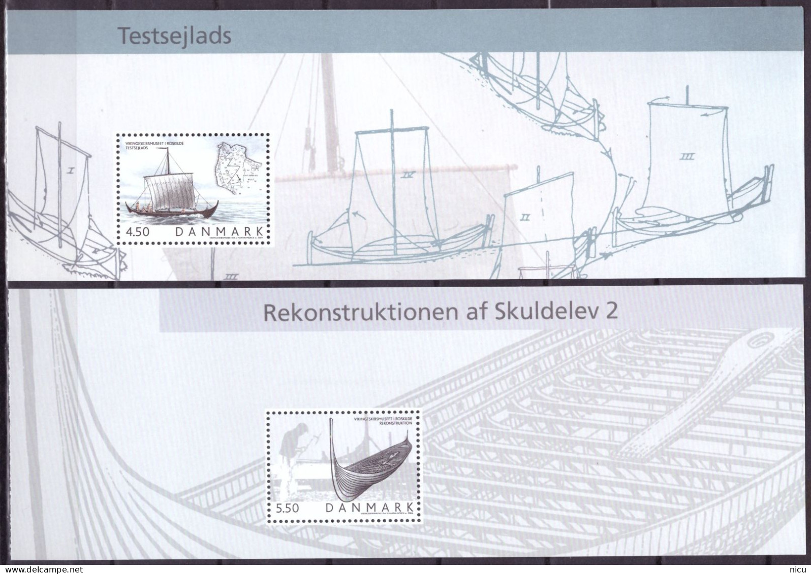 2004 - THE VIKING SHIP MUSEUM - 5 SPECIAL BLOCKS - Blocks & Sheetlets