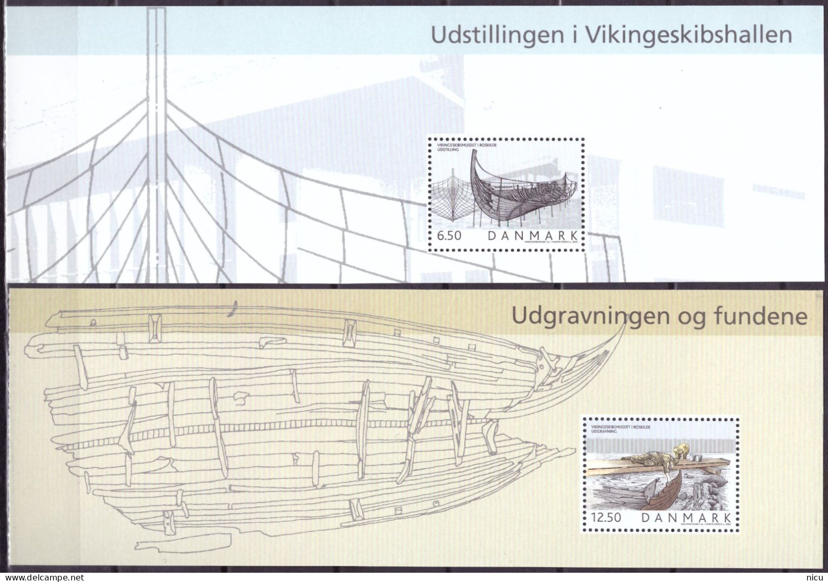 2004 - THE VIKING SHIP MUSEUM - 5 SPECIAL BLOCKS - Blokken & Velletjes