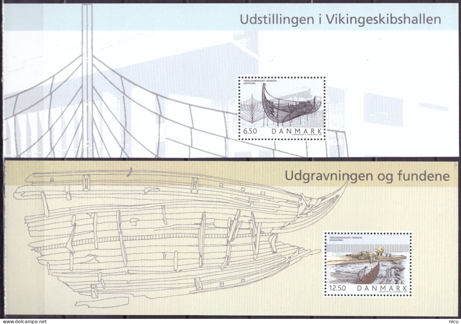 2004 - THE VIKING SHIP MUSEUM - 5 SPECIAL BLOCKS - Blocs-feuillets