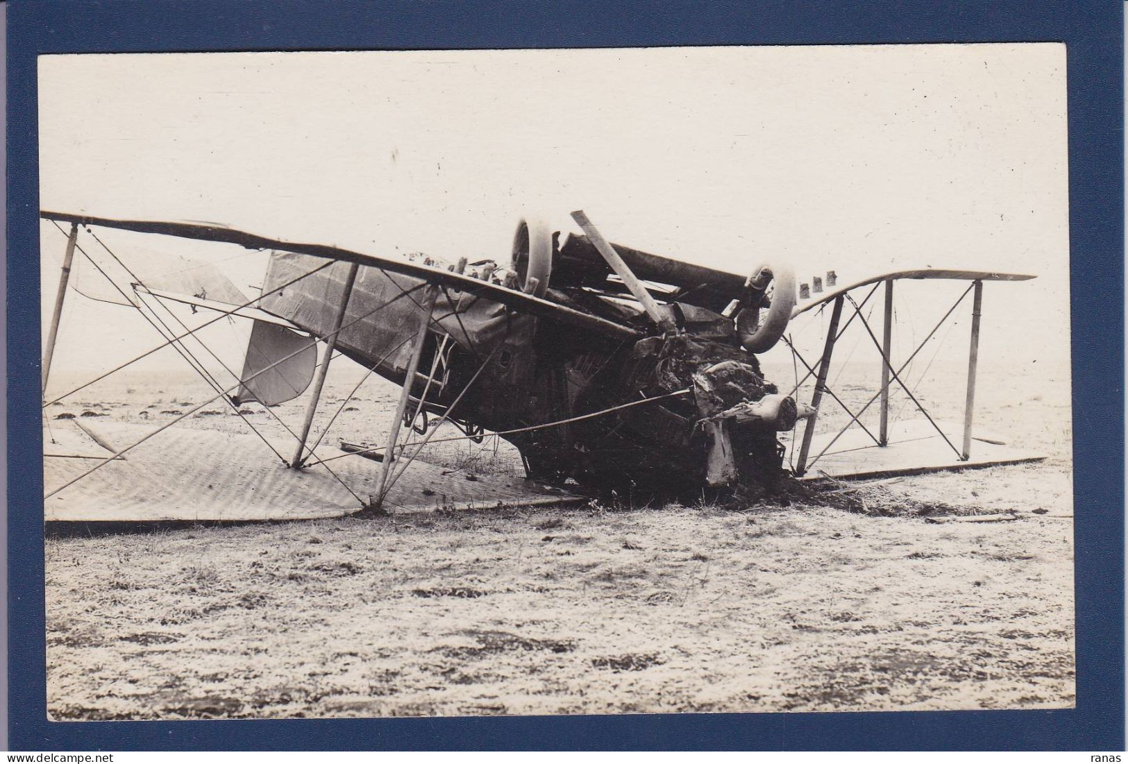 CPA Aviation Accident Carte Photo Non Circulée - Ongevalen