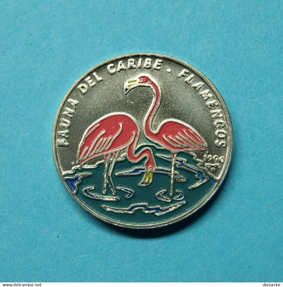 Kuba 1994 1 Peso "Flamingos" In Farbe (Kof24/5 - Sonstige – Amerika