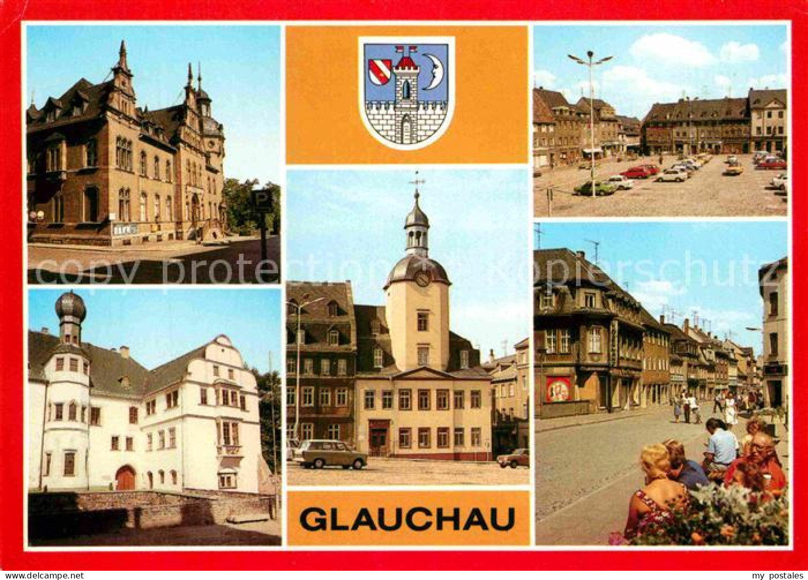 72767211 Glauchau Post Schloss Forderglauchau Rathaus Markt Dr Friedrichs Str Gl - Glauchau