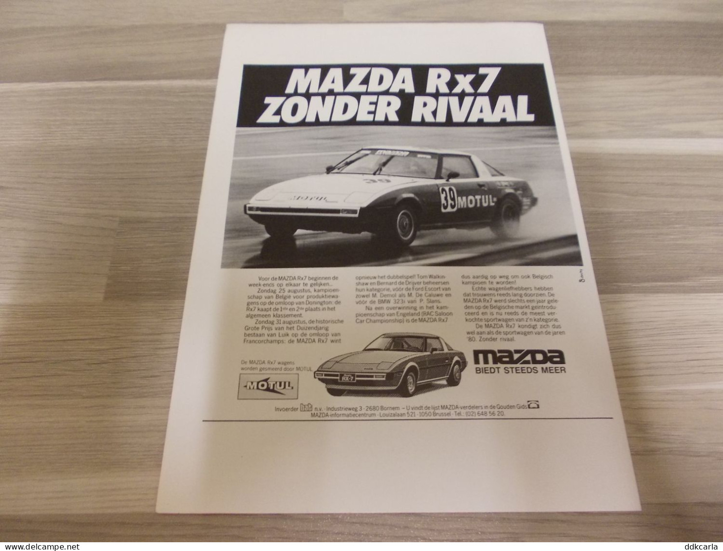 Reclame Advertentie Uit Oud Tijdschrift 1980 - Mazda RX7 - Publicités